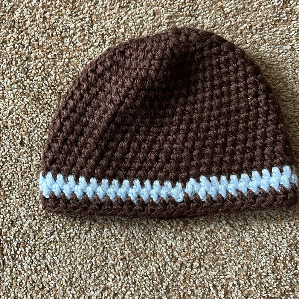 Handmade crochet baby cap